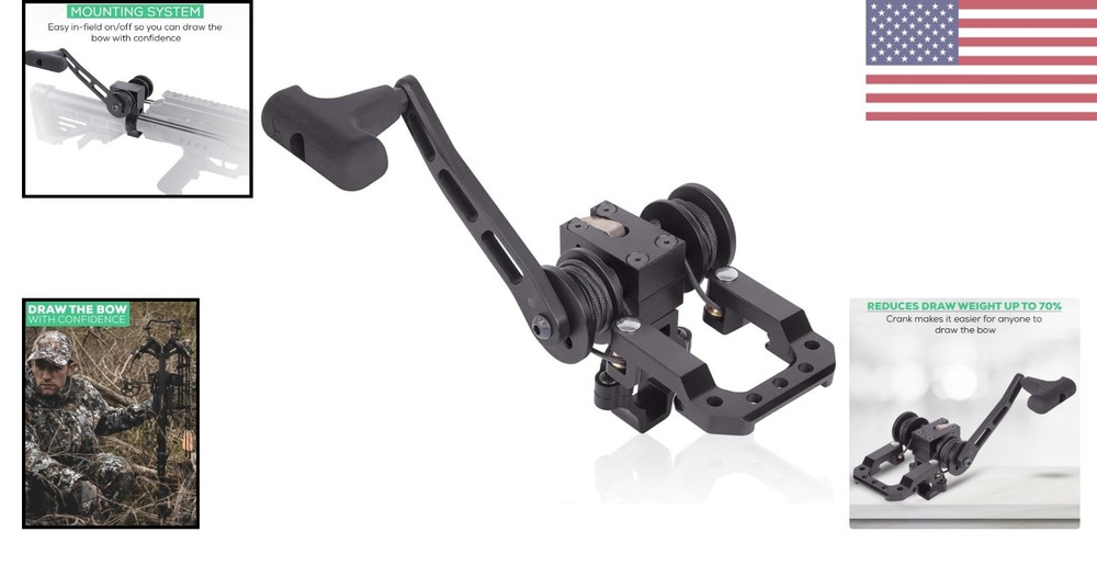 Effortless Crossbow Cocking with Power Draw Device - Black, Lightweight, Durable