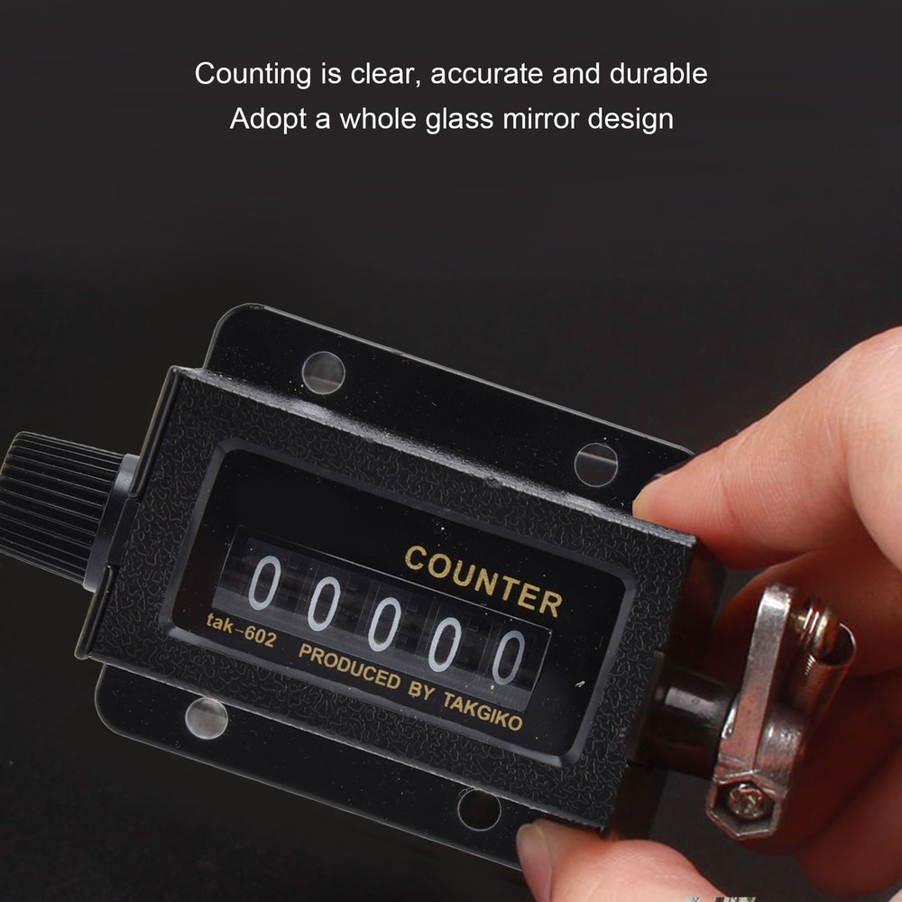 Mechanical Counter Reset Accurate 5 Digit Counting Tool For Printing New