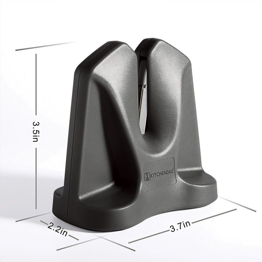 KitchenDAO V Sharpener Adjustable Sharpening Angles Non-Slip Base Stores Easily