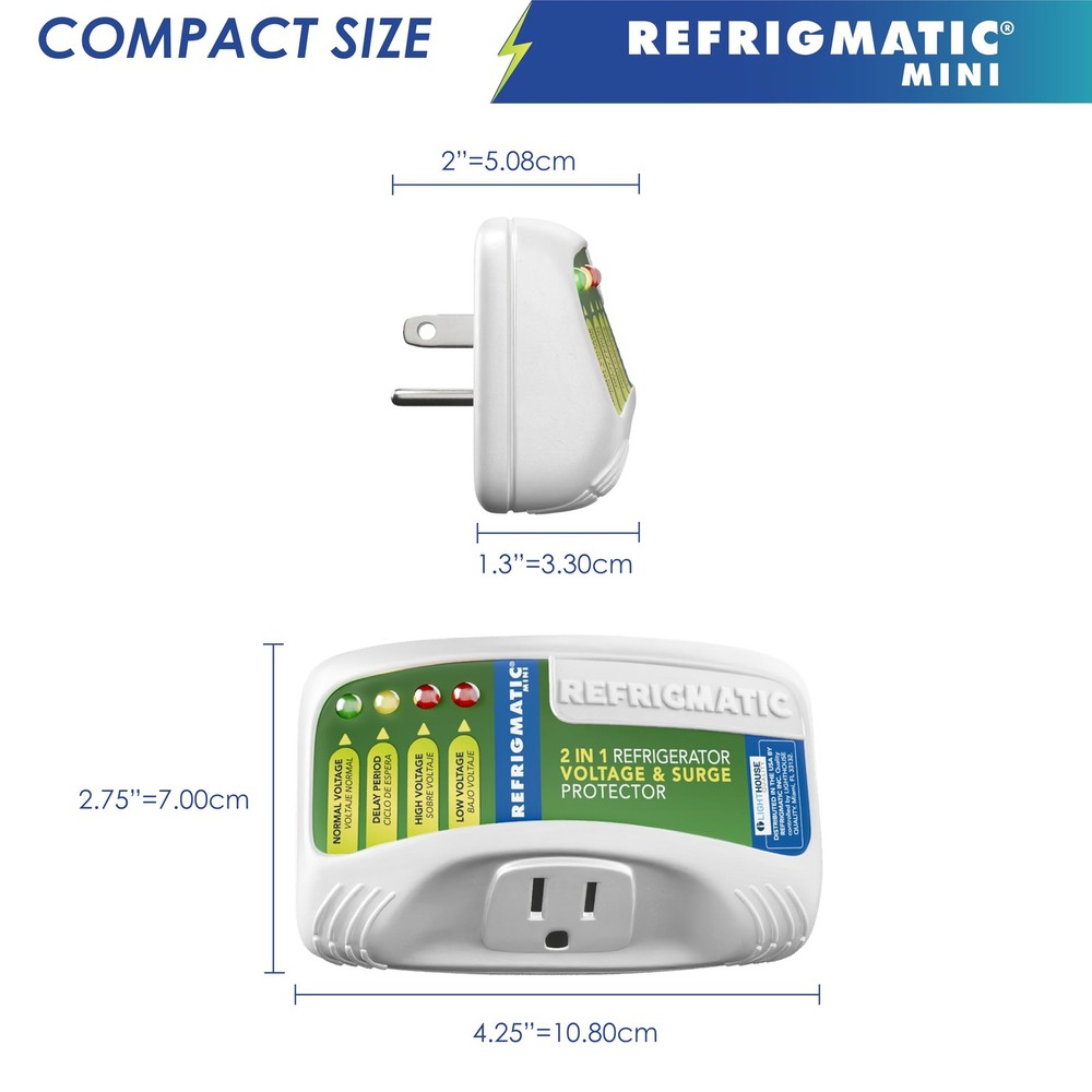 Refrigmatic WS-36300 Electronic Voltage & Surge Protector for White