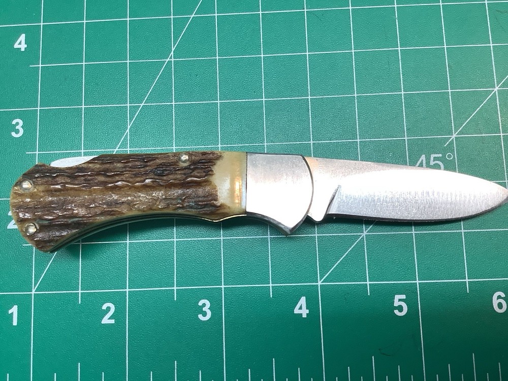 Puma Mini 4 Star Folder Knife With Fat Stag Handles