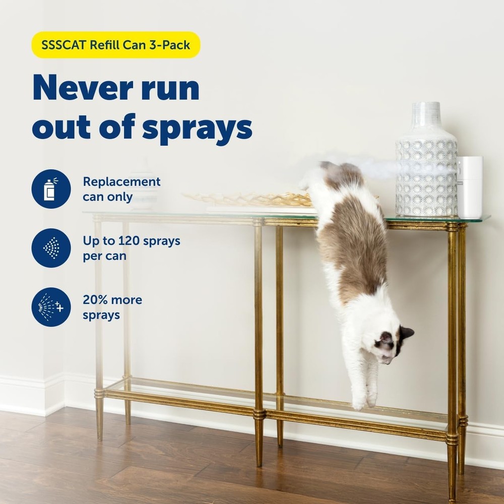 Automatic Spray Pet Deterrent Contactless Behavior Correction Motion Sensor Air