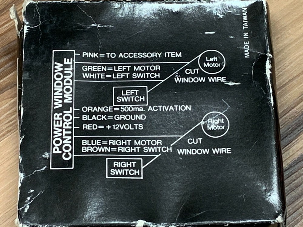 Window Roll Up Controller Module for 2 Windows Roll Up or Roll Down New Open Box
