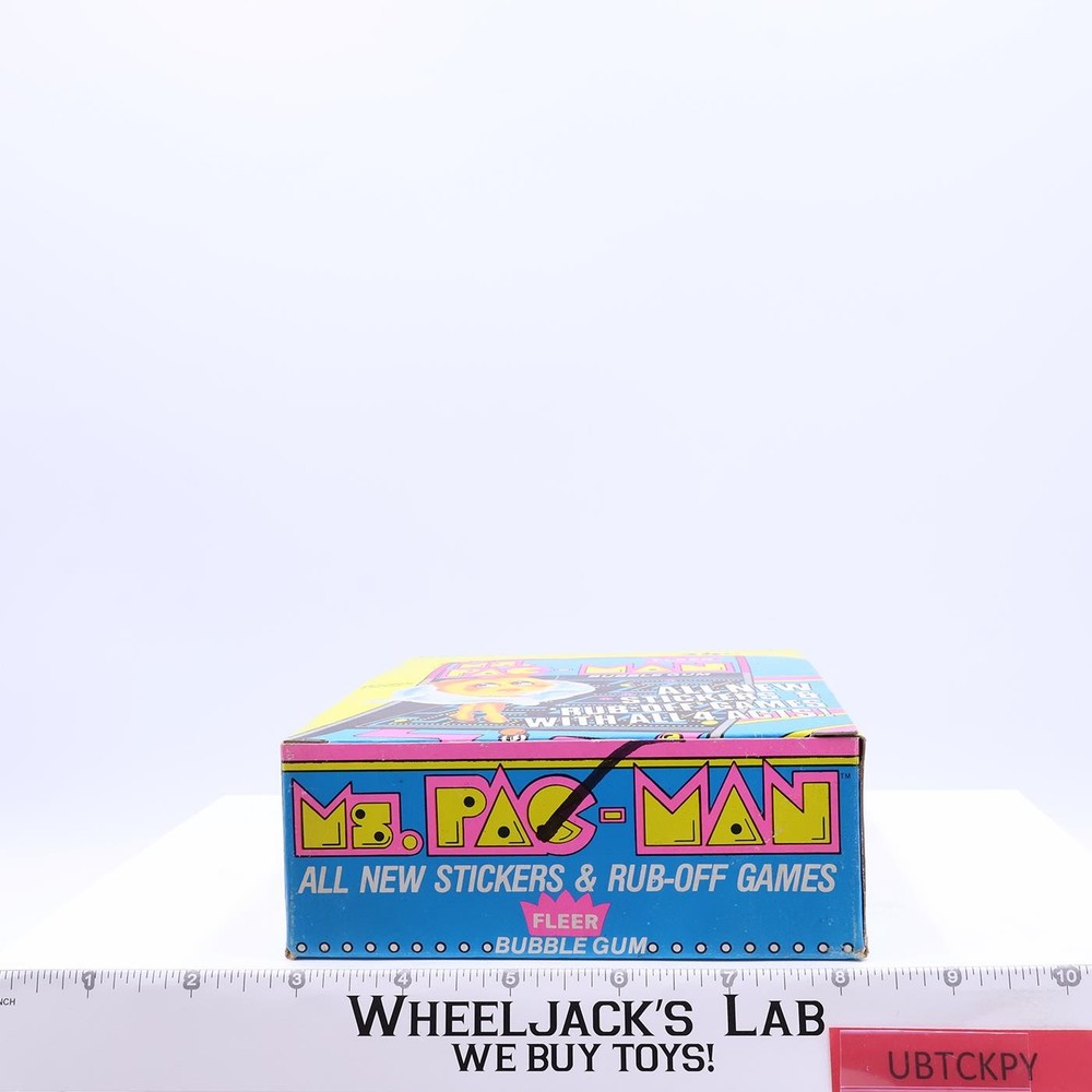 Ms. Pac-Man Stickers & Bubblegum EMPTY BOX 1981 Fleer Vintage