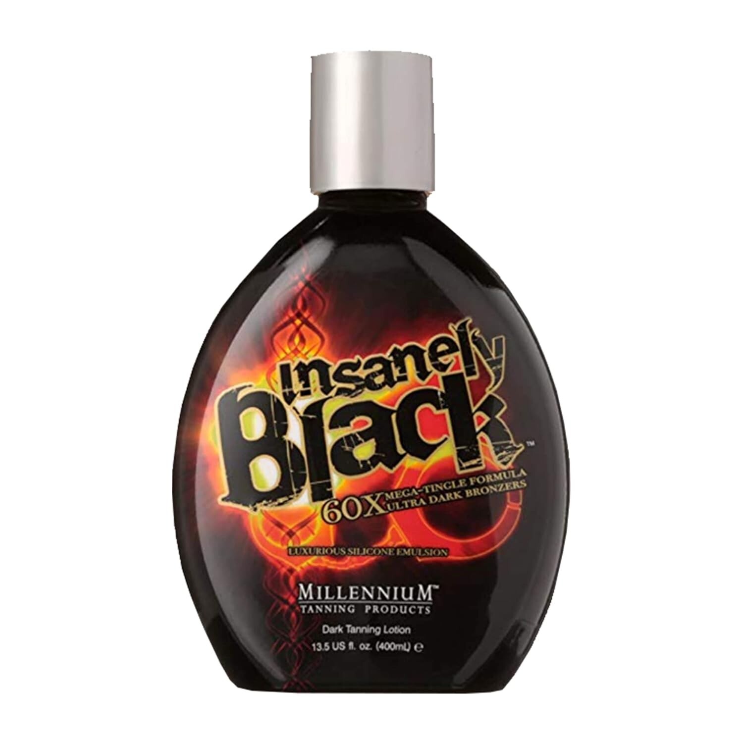 Millennium Tanning  INSANELY BLACK Hot Tingle 60X Dark Tan Bed Lotion 13.5 oz
