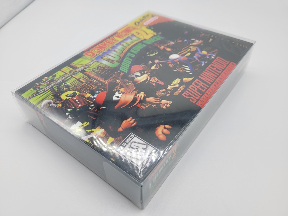 DONKEY KONG COUNTRY 2 SUPER SNES BOX ONLY REPLACEMNT BOX INCLUDES INSERTS+CASE