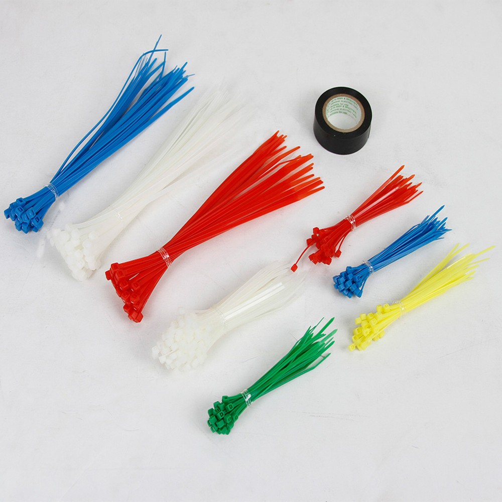 16 Sets KUMA 300 Piece 4" 8" Self Lock Nylon Wrap Loop Cable Cord Wire Zip Ties