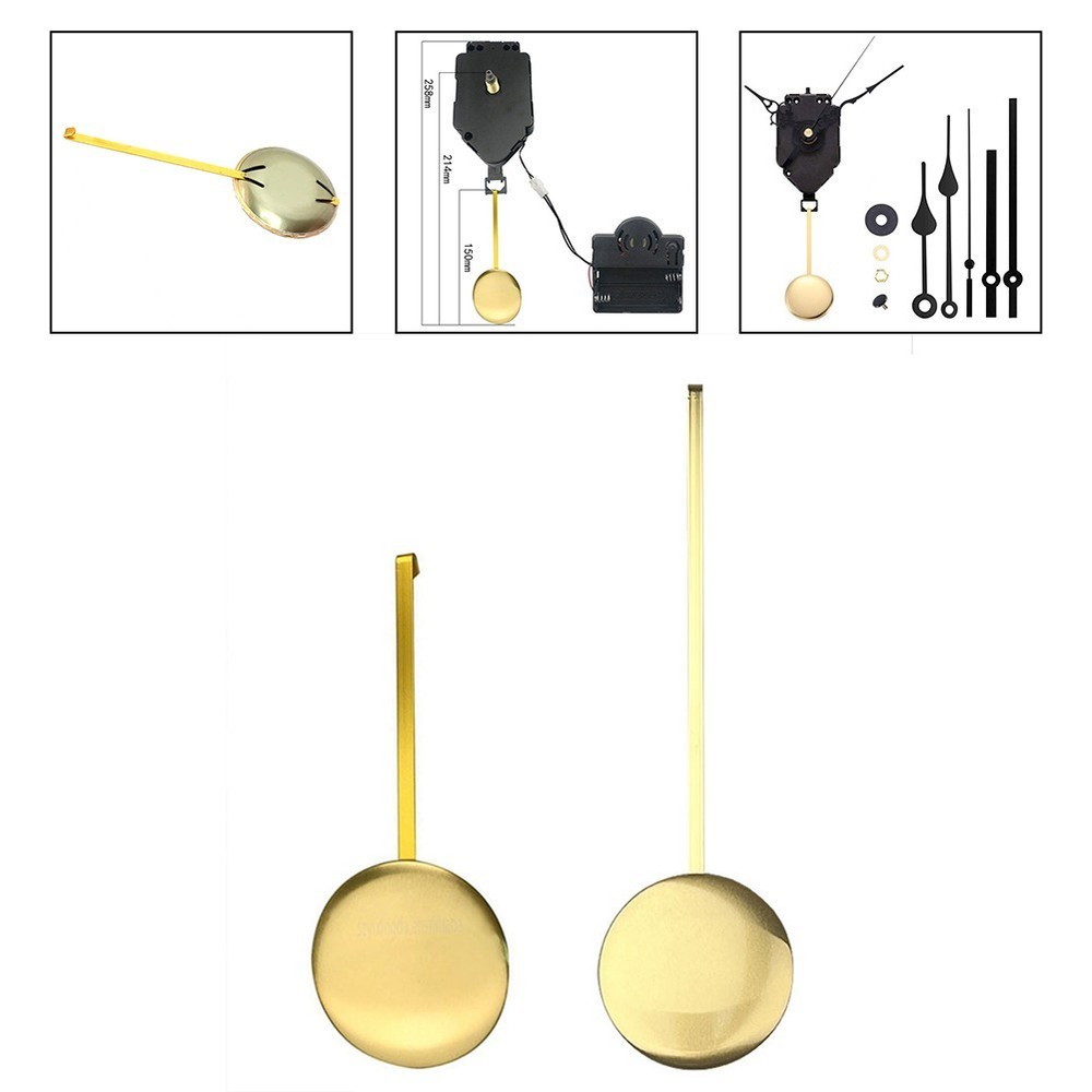 for DYNAMIC Gold Pendulum Replacement For Wall Clocks With Swing Motion Design