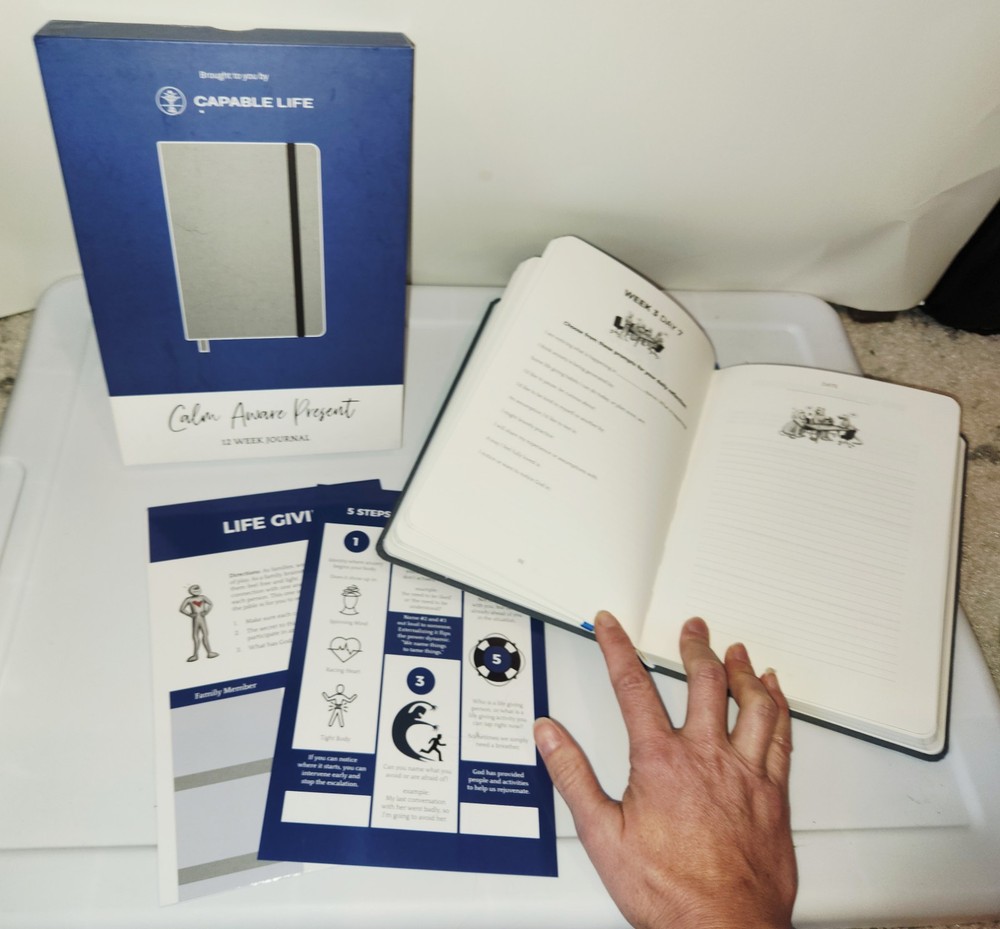 Capable Life Calm Aware Present 12wk Anxiety Journal
