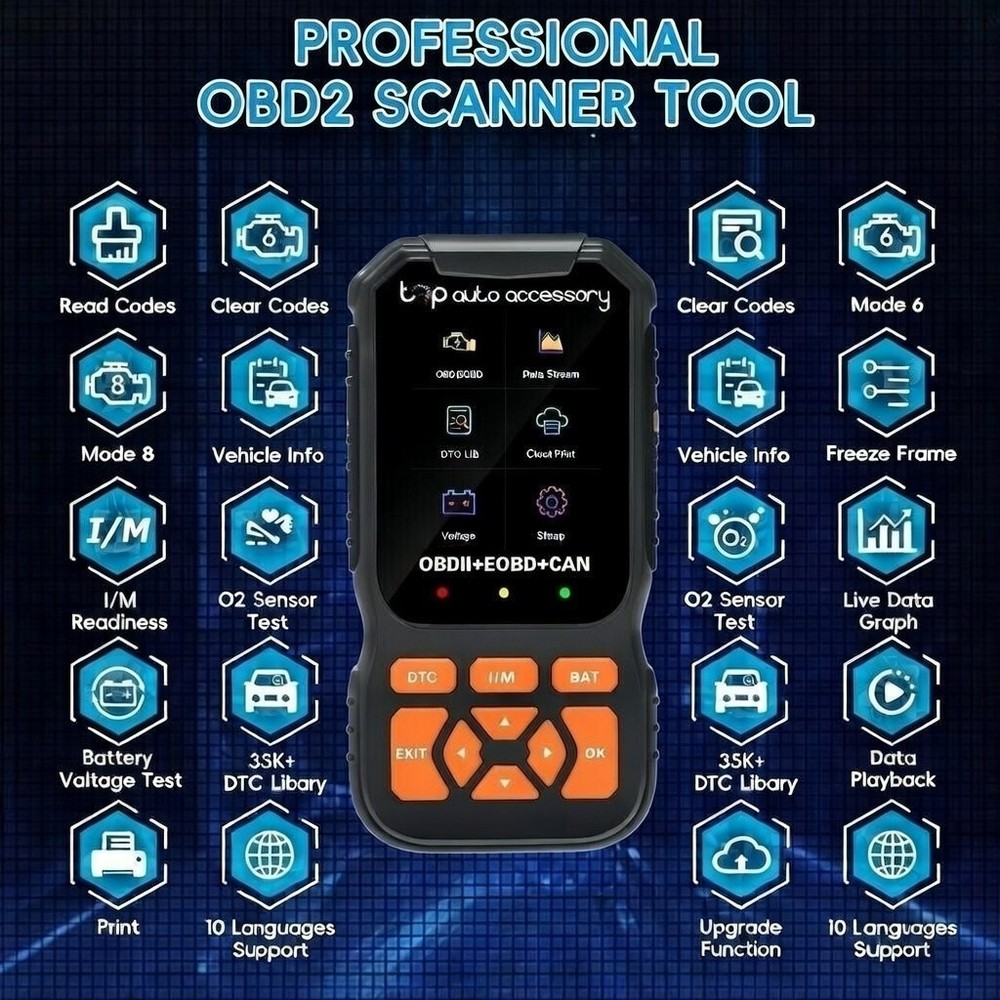 OBD2 Diagnostic Scanner Tool OBDII Fault Code Reader for Ford Ranger Models