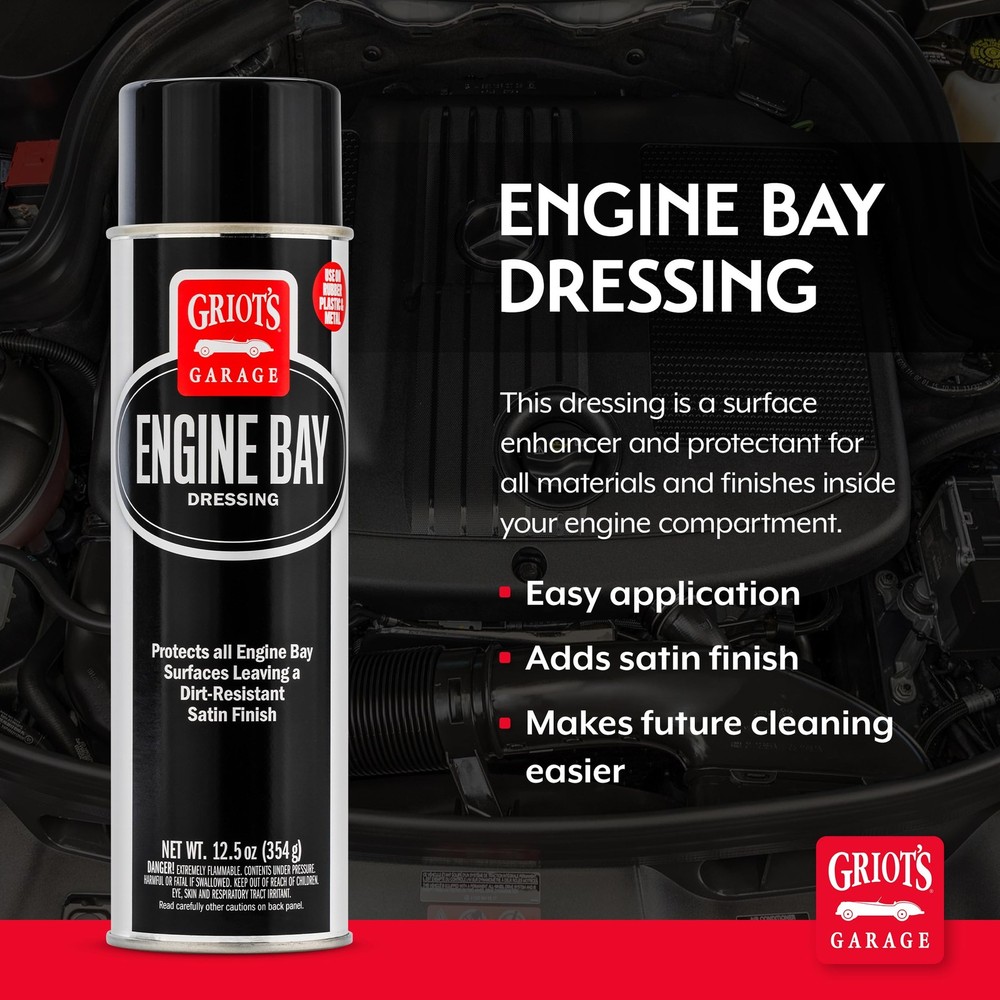 Griots Garage Engine Bay Dressing, Detailing Spray, Surface Enhancer and