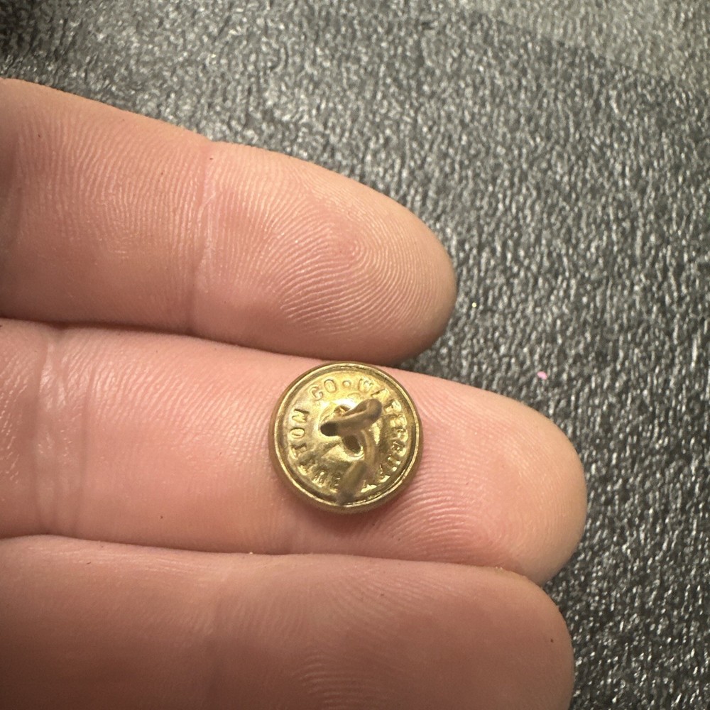 VMI Cadet Cap/hat Button 1890s Waterbury Co
