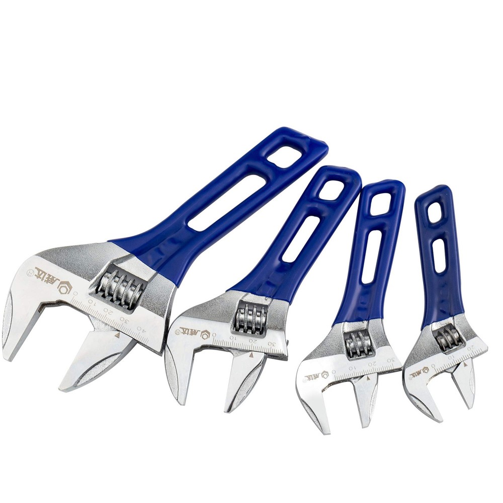 Stubby Adjustable Wrench with Wide Opening,Mini Adjustable Wrench Spanner wit...