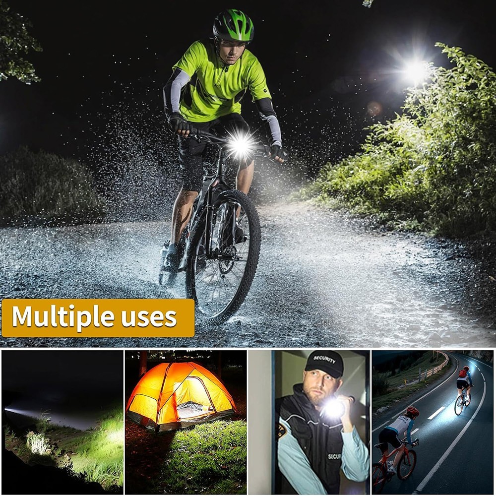 Bicycle Super Bright 9000LM LED Bike Light USB Rechargeable Front Rear Headlight