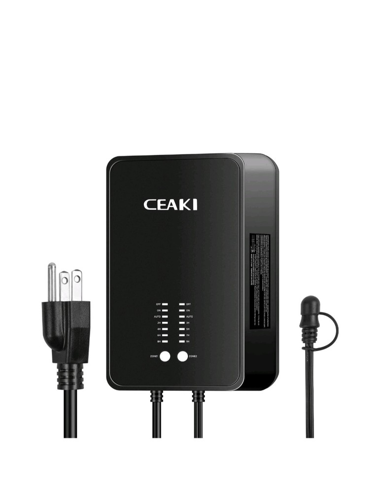 CEAKI 300W Low Voltage Landscape Transformer with 2 Control Output...