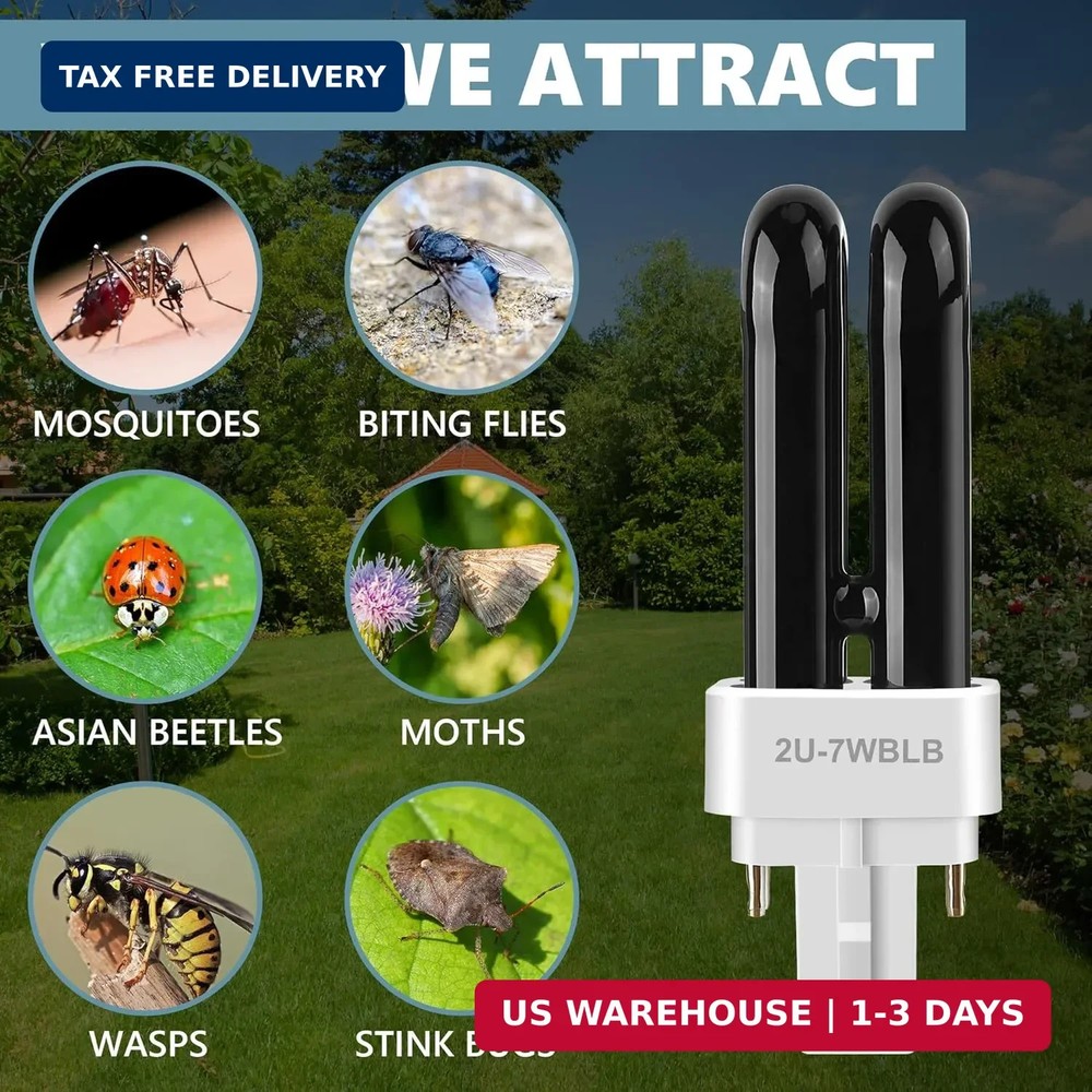 2 Pack Bug Zapper Replacement Fluorescent Bulbs, 41050 Bulbs Compatible with Dyn