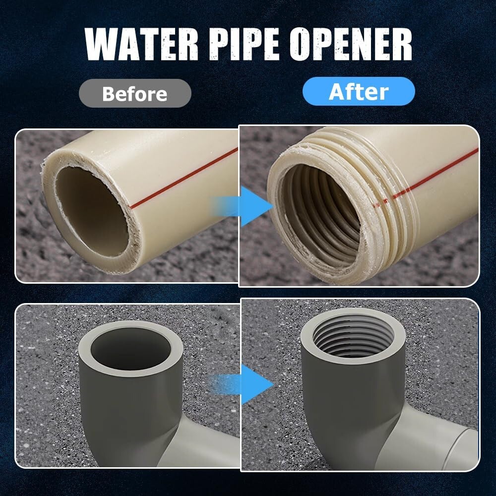 Integrated Internal & External Pipe Threading Tool,PVC Pipe Thread Cutting Tool