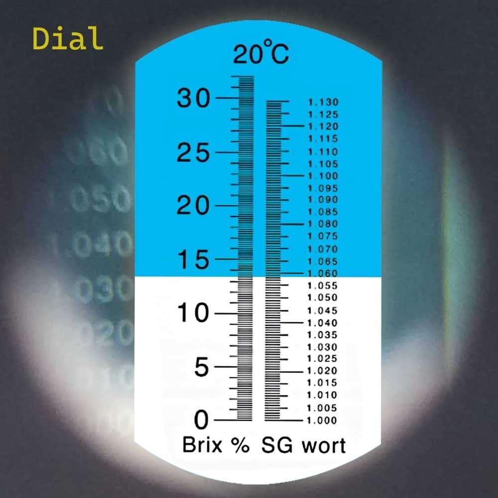 Brix Refractometer with ATC - Accurate Dual Scale Hydrometer for Homebrewing