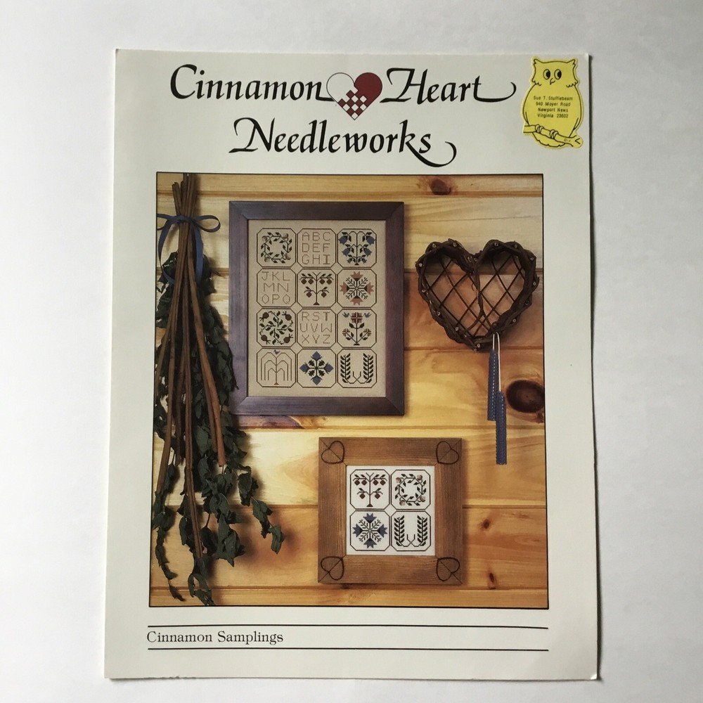 Cinnamon Heart Needleworks Cinnamon Samplings Counted Cross Stitch Chart Pattern