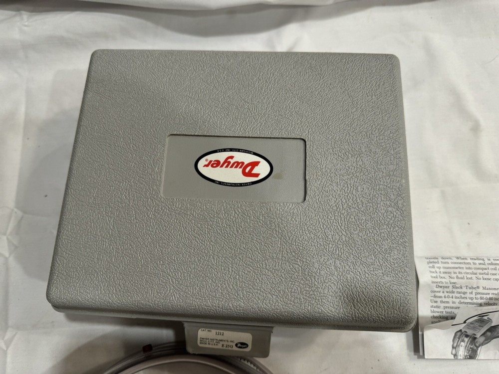 Dwyer Slack Tube Manometer model 1212