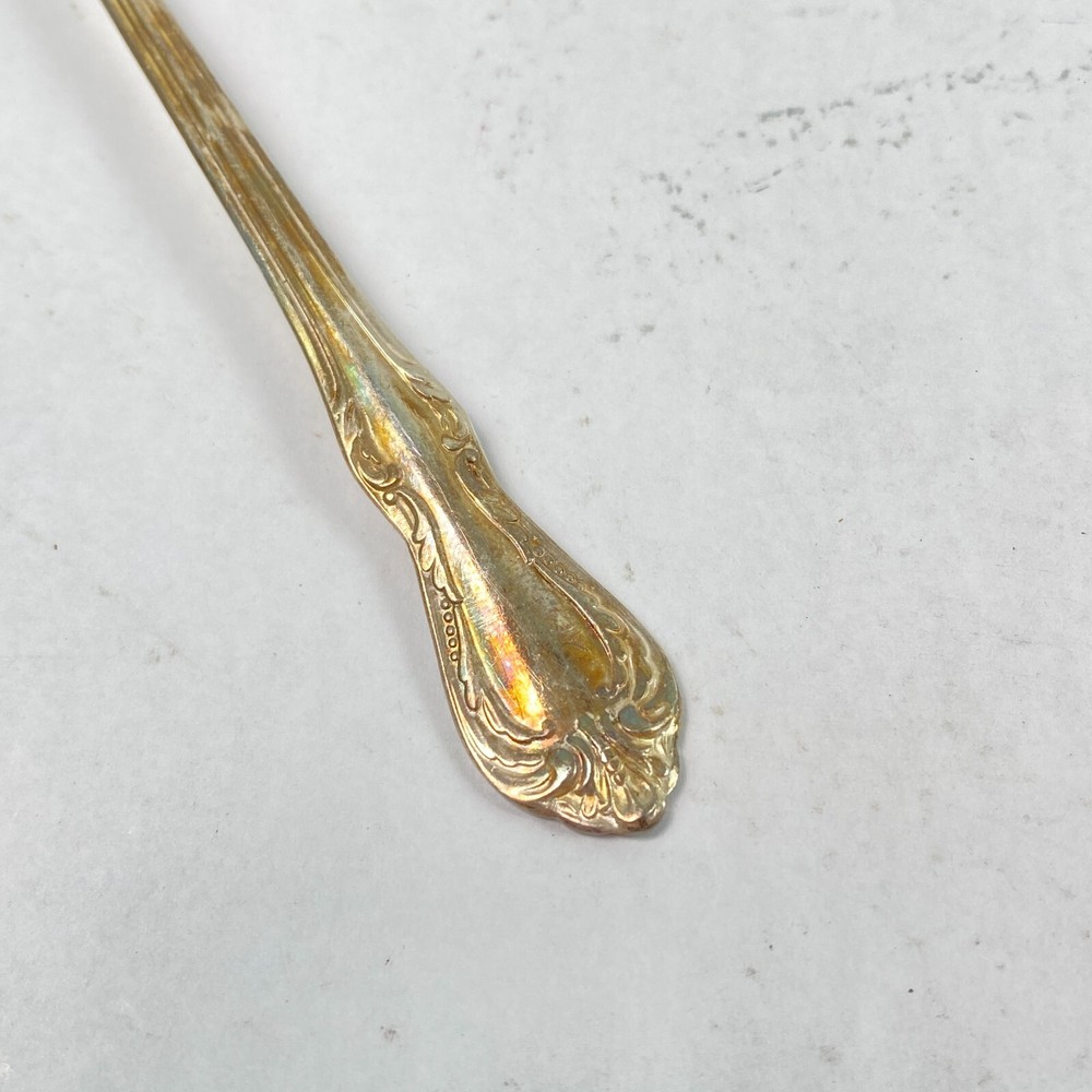 WM A Rogers Oneida Ltd Silverplated Flatware Long Spoon 5.5 Inch