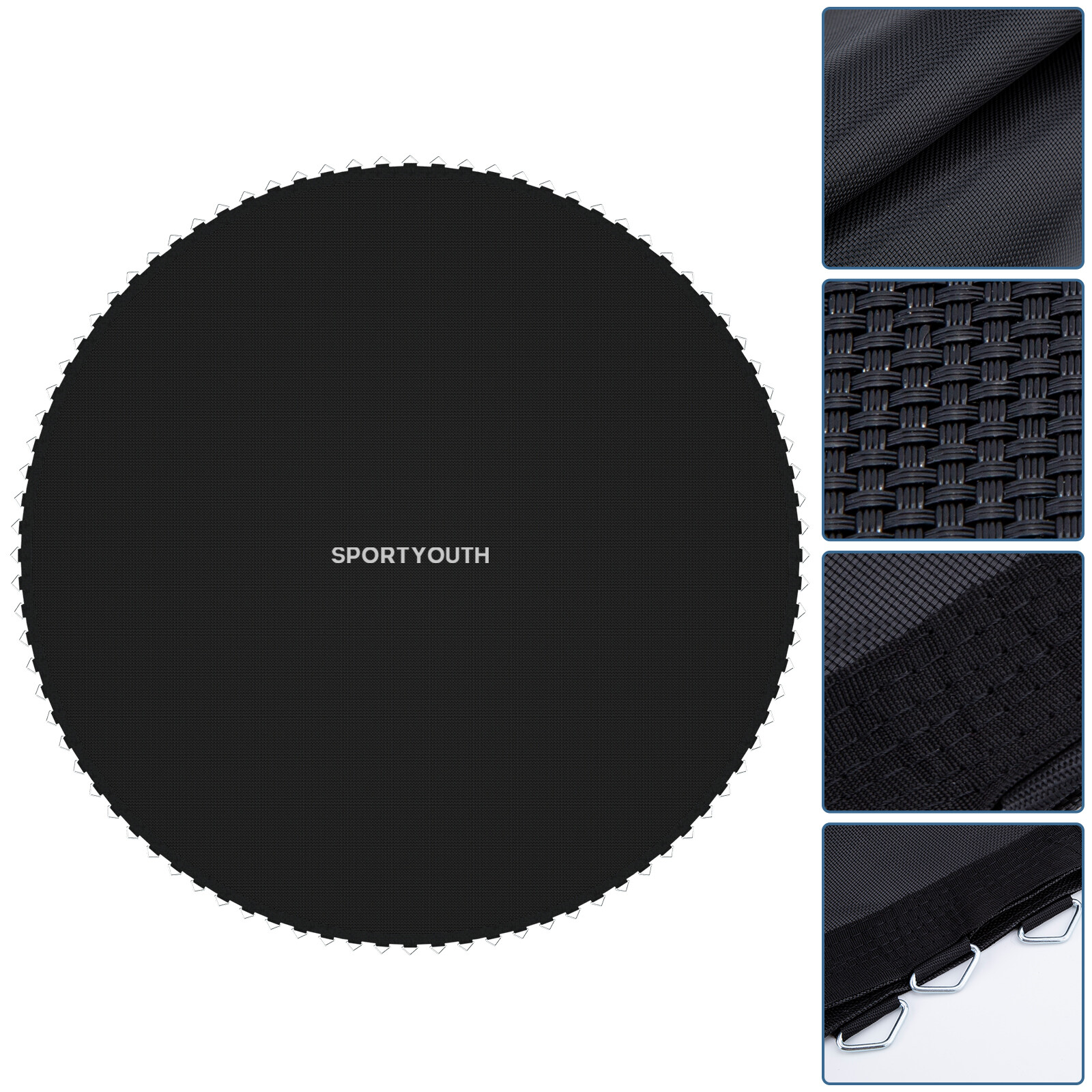 12 14 15FT Trampoline Replacement Jumping Mat Pad 72/88/96 Rings w/ Setting Tool