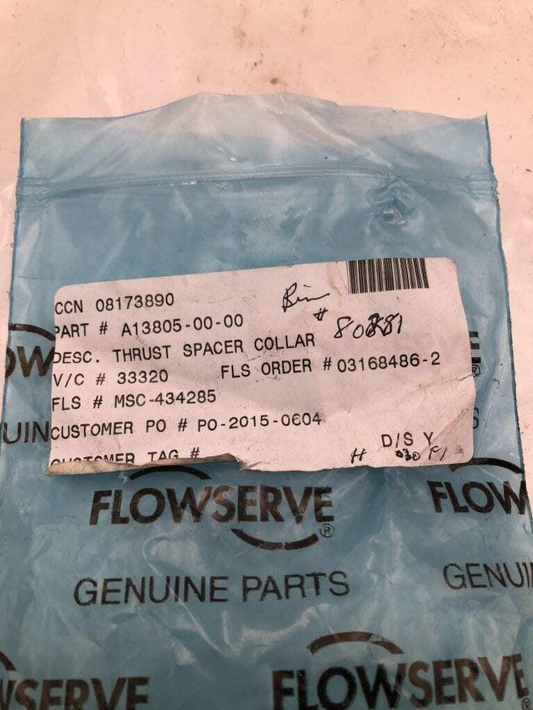 Flowserve A13805-00-00 Thrust Spacer Collar -NIB