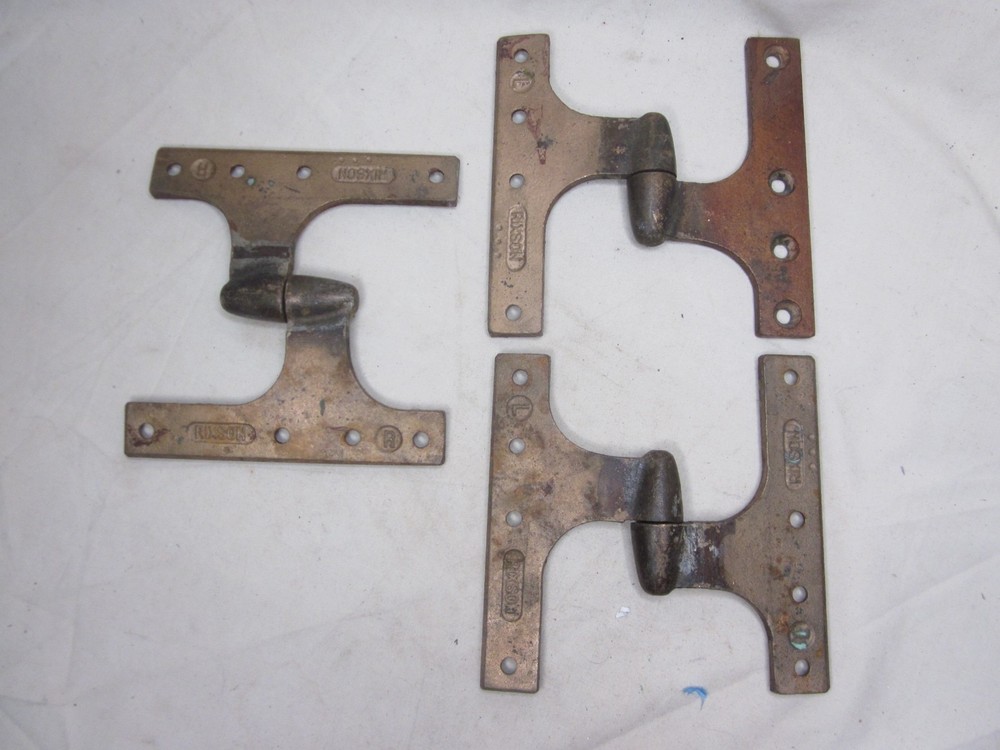 vintage RIXSON hinges  5" x 5" old pivot hinge *PLEASE NOTE:  R L & RL