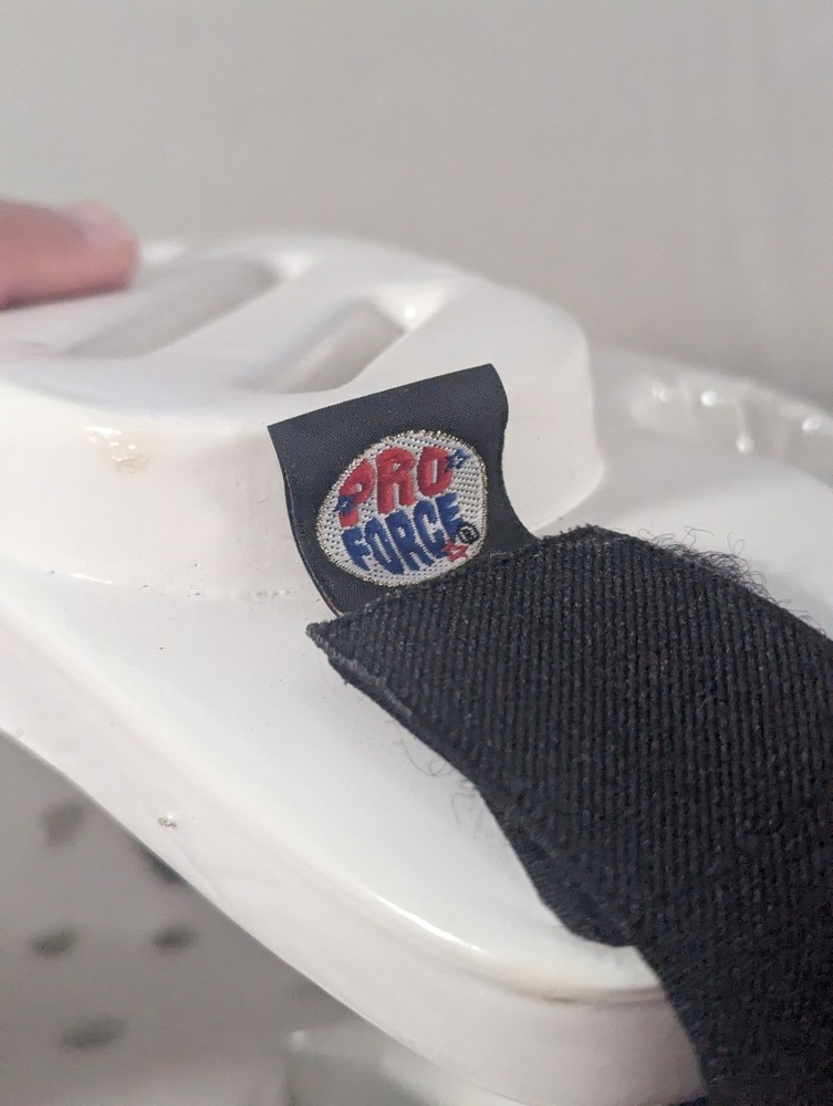 Pro Force Lightning Size Medium Sparring Headgear White