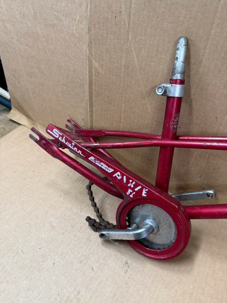Schwinn Pixie II 16" Red 1970's Bicycle Frame Set