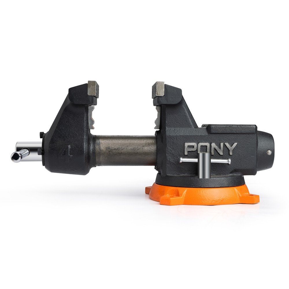PONY 4“ Heavy Duty Bench Vise 4400LBS Clamping Force for Woodworking Drilling