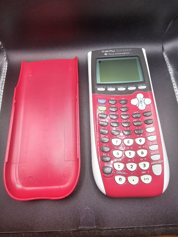 Texas Instruments TI-84 Plus C Silver Edition Graphing Calculator Dark Pink Math