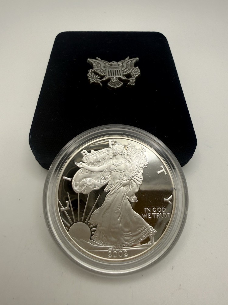 2022 - PROOF SILVER EAGLE - 1 ounce SILVER - WEST POINT Mint - w BOX & COA