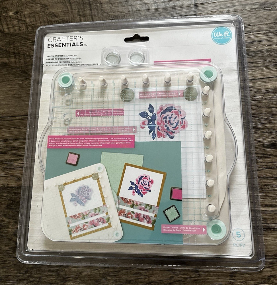 We R Memory Keepers Precision Press Advanced Stamp positioner Crafter Tool Art
