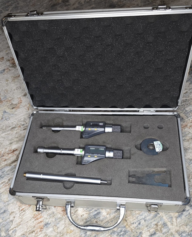 CALIBRATED SHARS 0.5-0.8" Electronic DIGITAL Three-Point Bore Micrometer .00005"