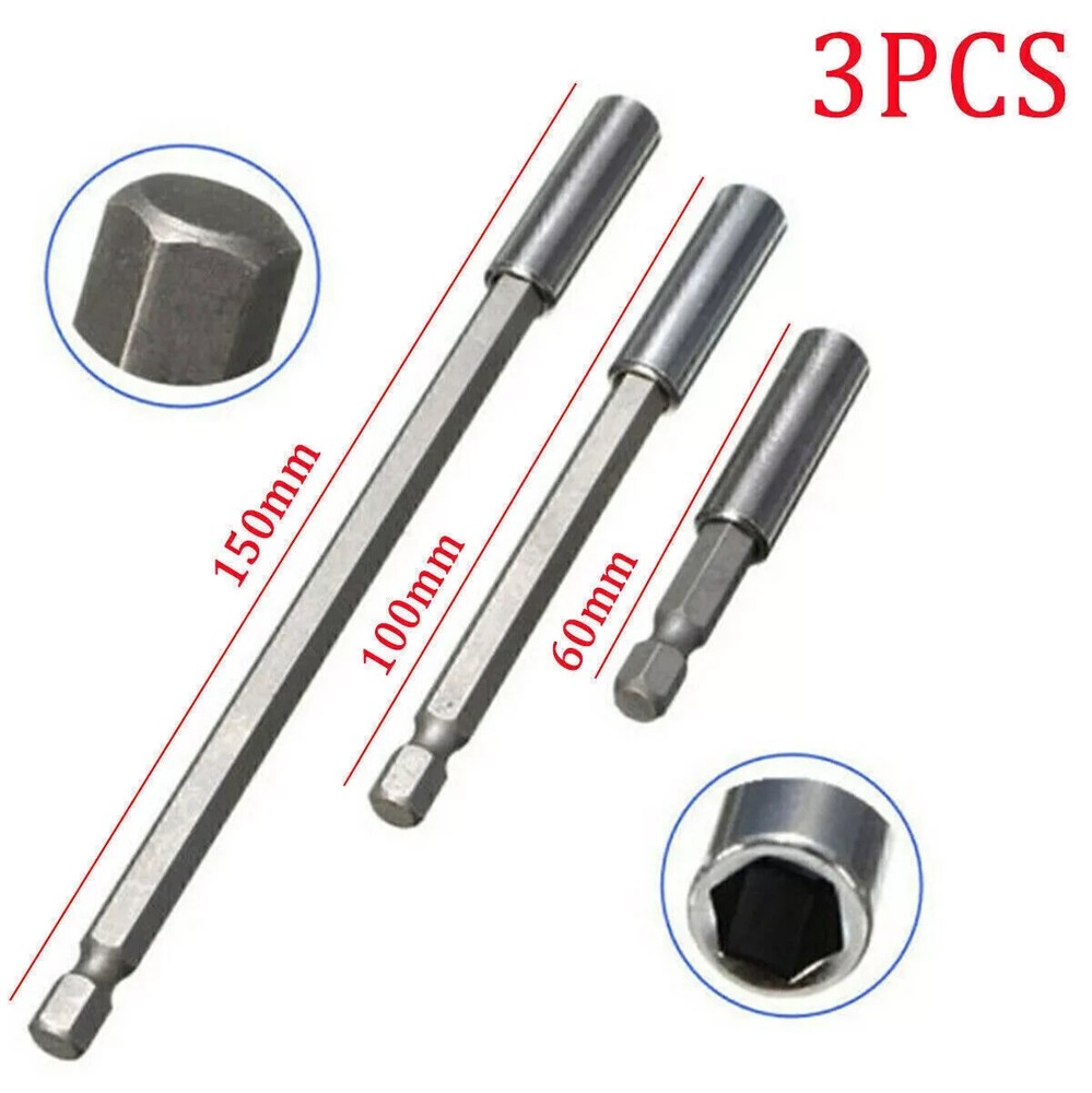 1/4 Hex Magnetic Bit Holder Driver Flexi Screwdriver Drill Extension Long Short