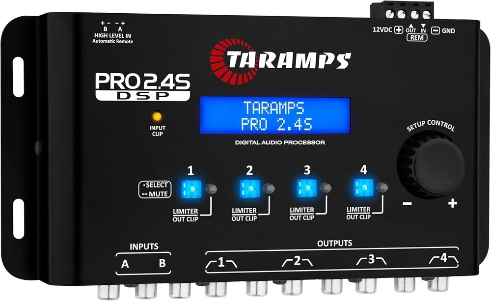 Pro 2.4S DSP Crossover Digital Signal Processor Equalizer 15-band Graphic