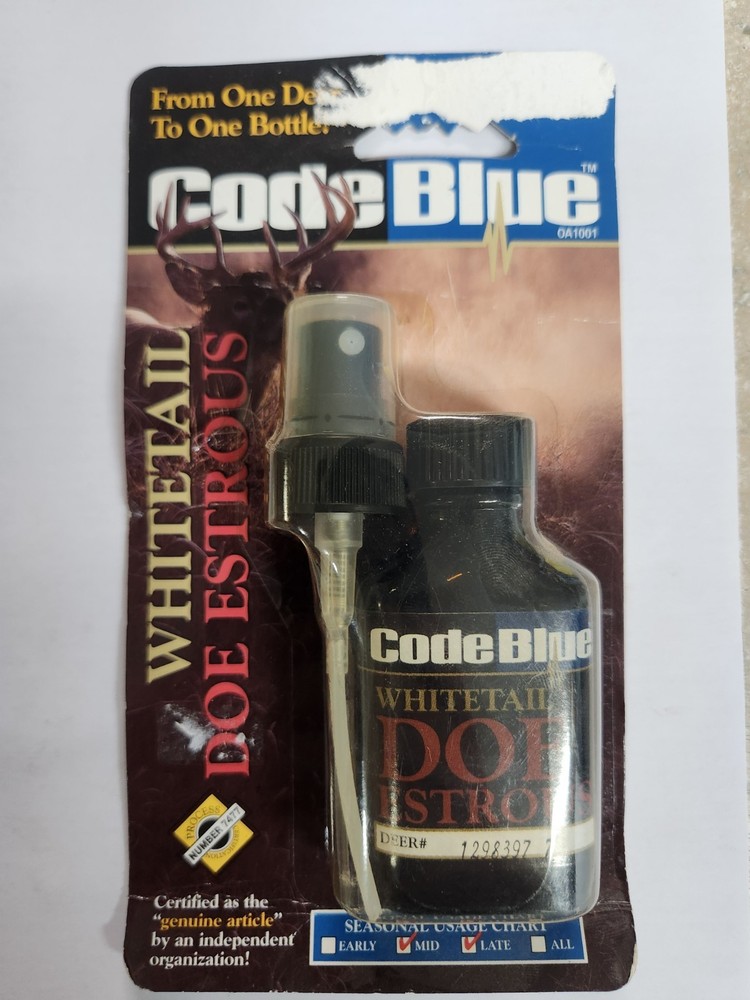 Code Blue Whitetail Doe Estrous New Old Stock OA1001