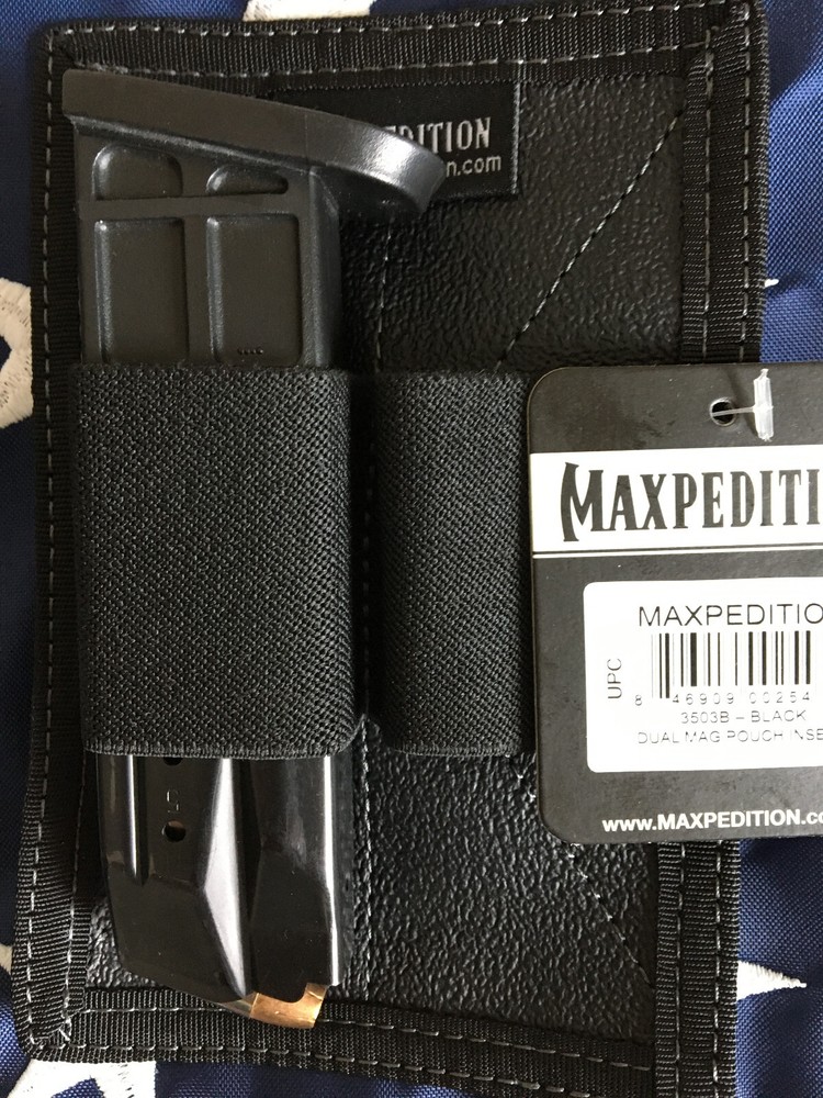 Maxpedition Dual Mag Retention Insert Hook & Loop Retention Loops Nylon 3503B