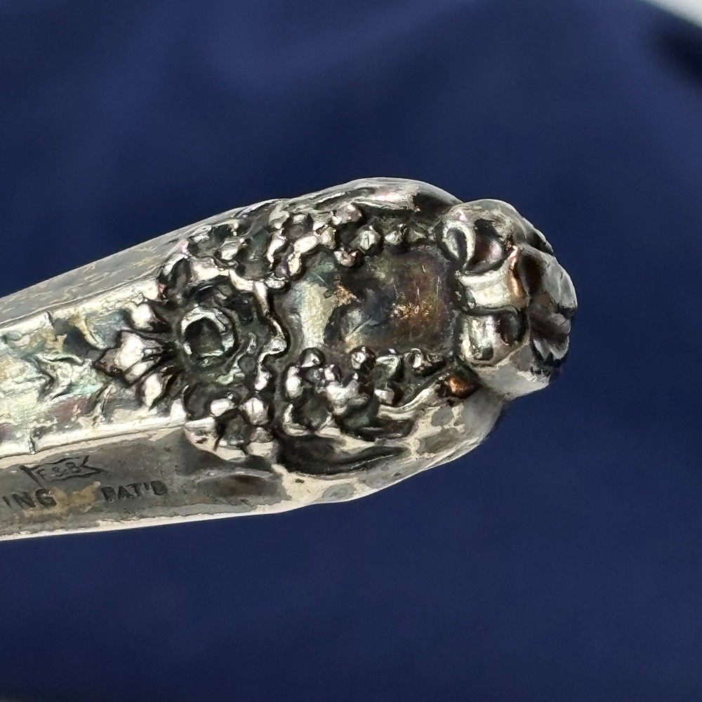 Antique Foster & Bailey Button Hook Sterling Silver Handle Lace Puller