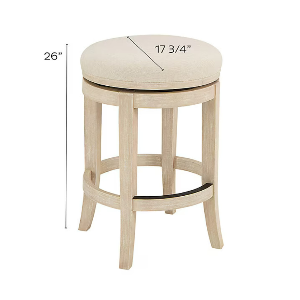 Ballard Designs Micah Backless Swivel Counter Stool
