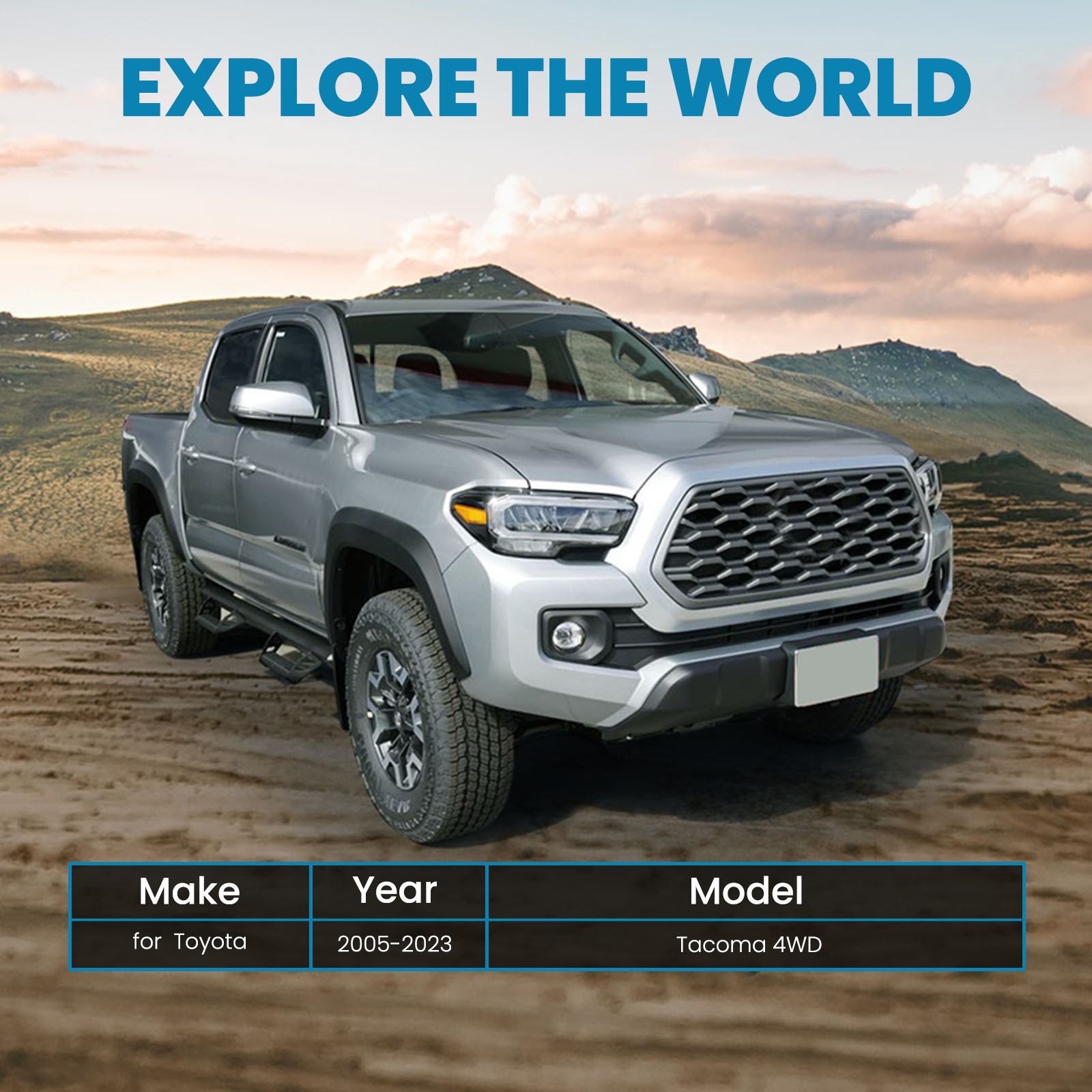 BFO 3.5" Suspension Lift Kit w/ Control Arms For Toyota Tacoma 2005-2023