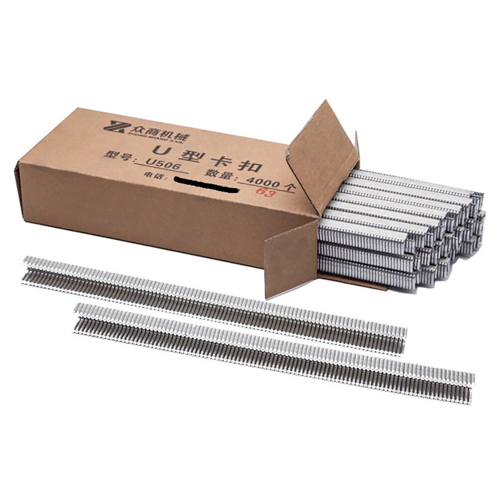 4000pcs Buckle U type Clips Manual U-shape Sausage Clipper For Clipping Machine