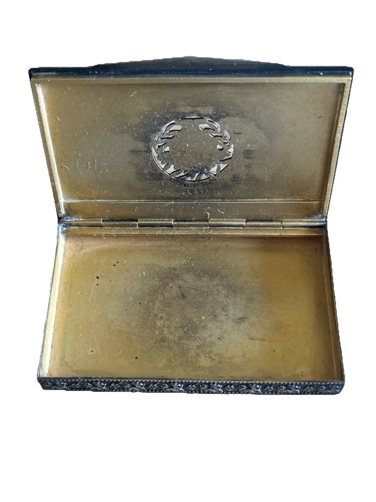 Antique Austrian Silver With Enamel Snuff Box, Circa 1900