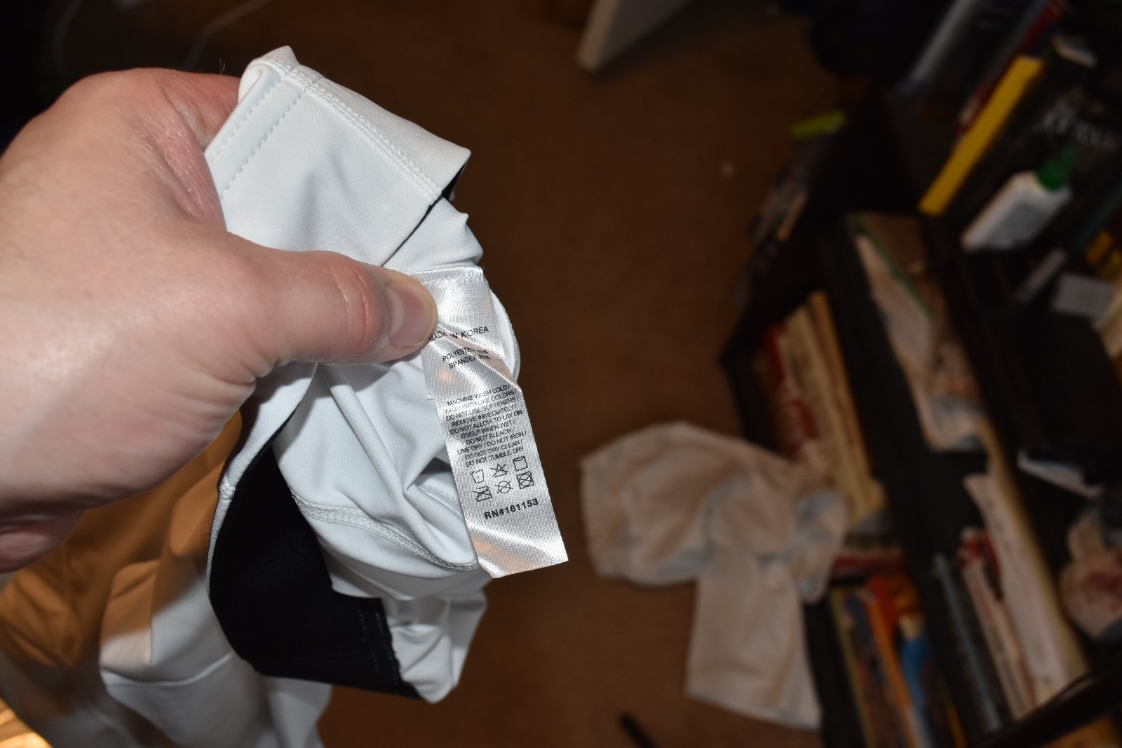 ASRV 3/4 compression tights size men's small; white, new with tags