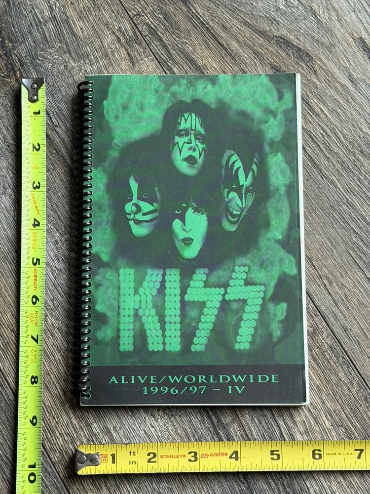 KISS Program Tour Itinerary Book 4 Alive Reunion Concert Tour Nov-Dec Vintage