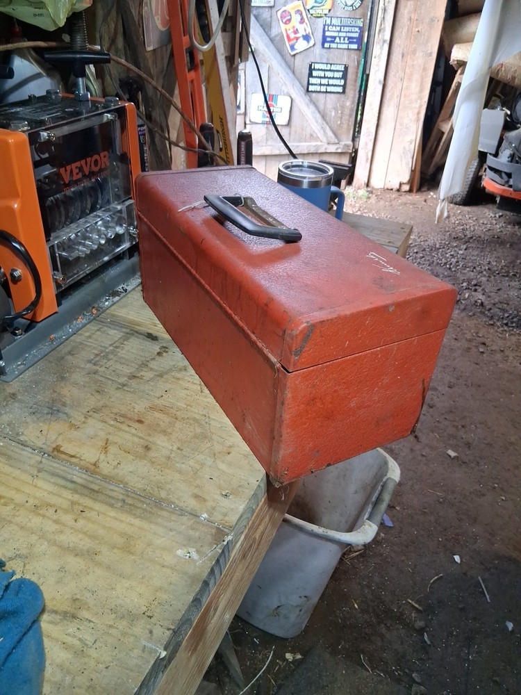 Vintage Kennethy Red Tool Box