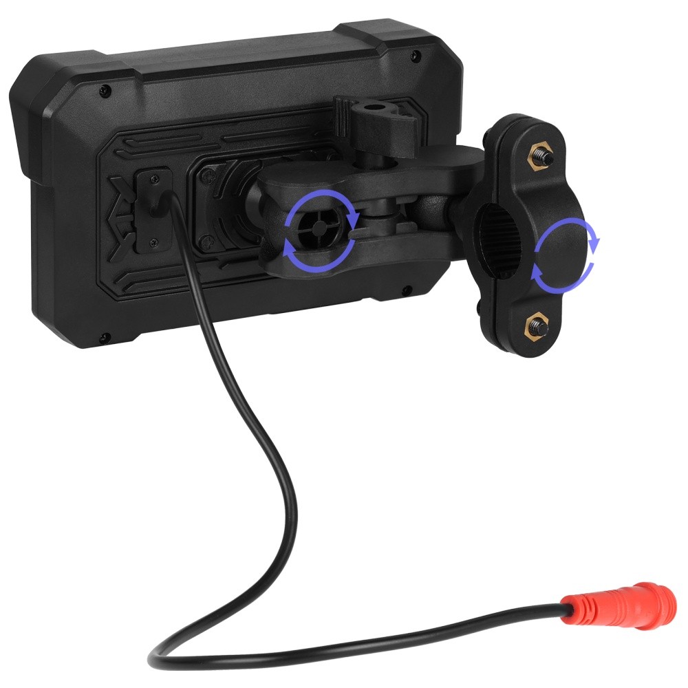 5" Wireless CarPlay Android Auto Portable Screen Waterproof Motorcycle Navigator