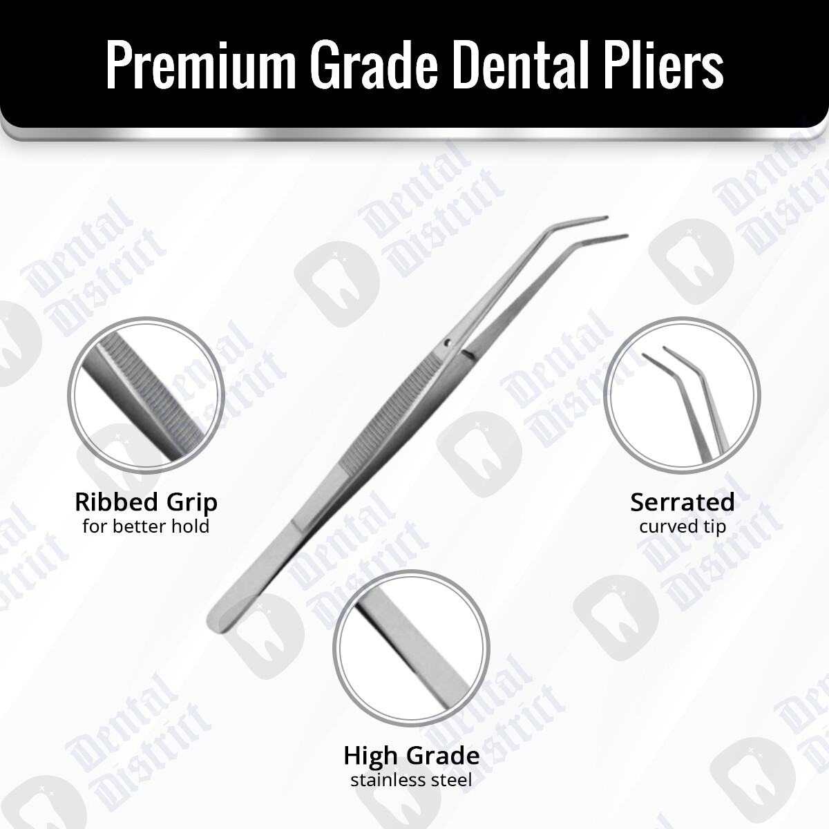 10 College/ Cotton Dressing Pliers 6" Dental Instruments