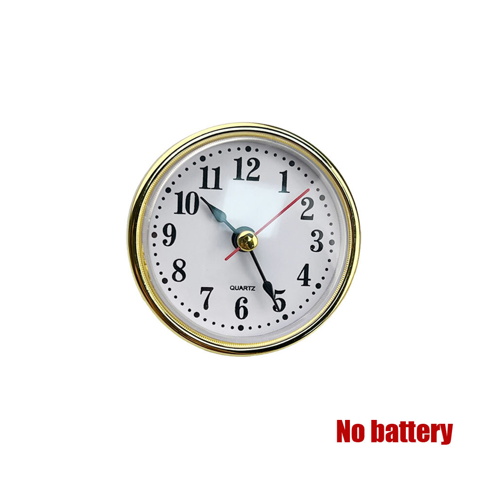 1x Classic Clock Craft Quartz 2-1/2''(65mm) Round Clock Head Insert Clocks